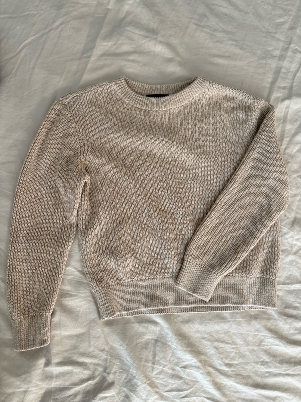 Place Boys Tan Cowl Neck Knit Sweater